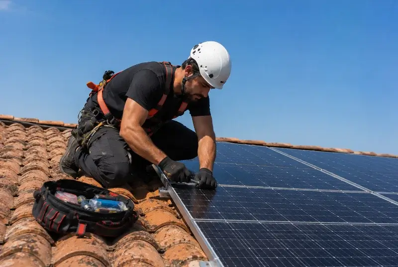 Maintenance et monitoring de panneaux solaires à Angaïs